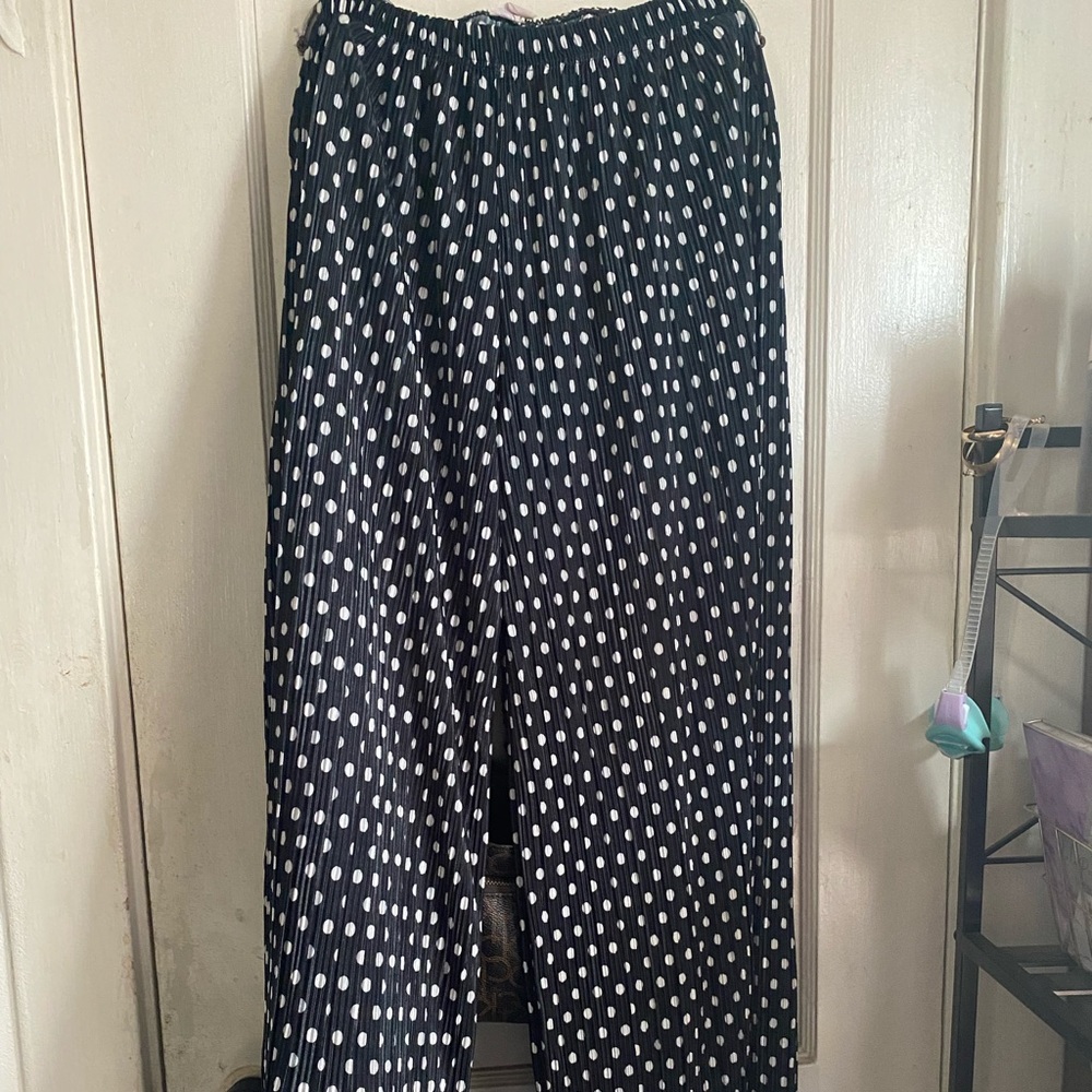 Long dressy polka dot